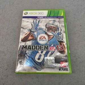 EA Sports Madden NFL 13 Microsoft Xbox 360 Video Game Calvin Johnson Jr Cover